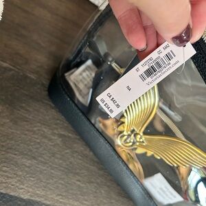 Victoria's Secret Black and Gold Toiletry Bag